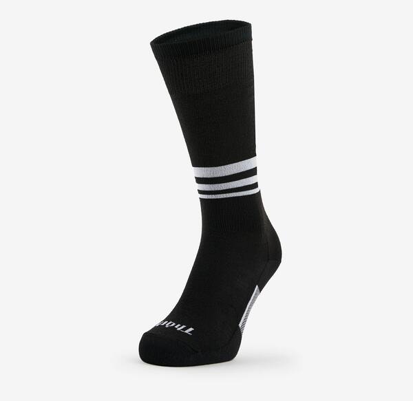 Black Thorlo S1TOU light-cushion over-calf ski sock